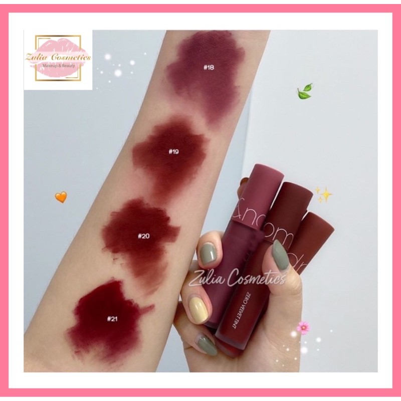 [FREE SHIP] Son Romand Zero Velvet 2020 màu 18-21